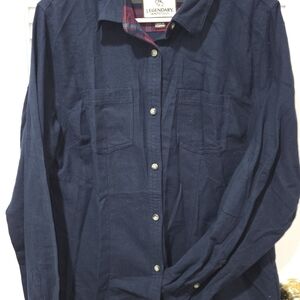 Legendary Whitetails Navy Button-Up Shirt